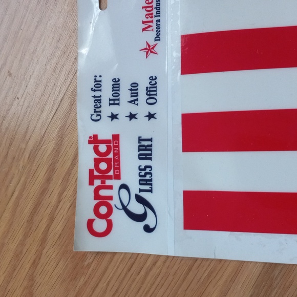 Con-tact brand American flag window cling - Picture 2 of 3